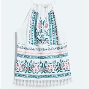 Skies are Blue Nutria Embroidered Top